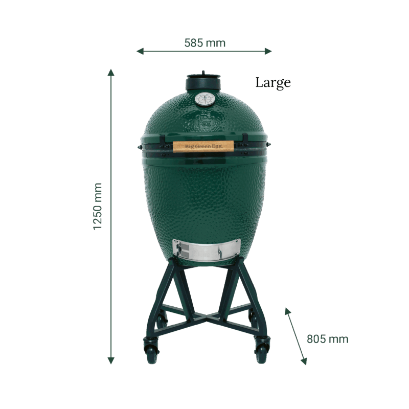 Барбекю BiG Green Egg Large със стойка