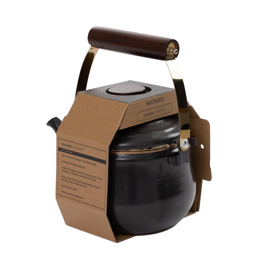 ЕМАЙЛИРАН ЧАЙНИК С ОРЕХОВА ДРЪЖКА - Image 4