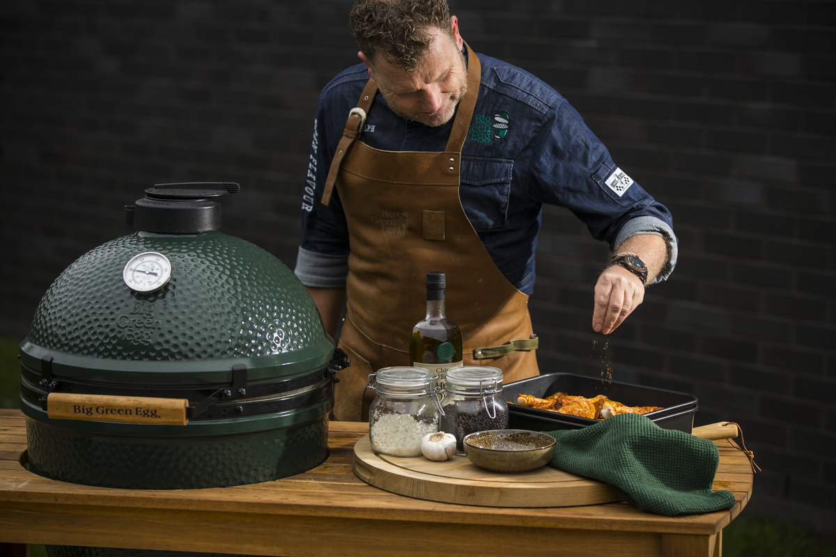 Large Big Green Egg с маса от евкалипт - Image 7