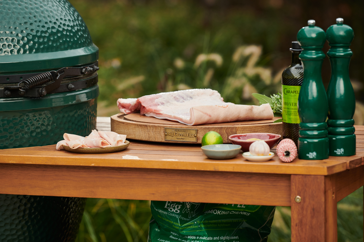 Large Big Green Egg с маса от евкалипт - Image 8