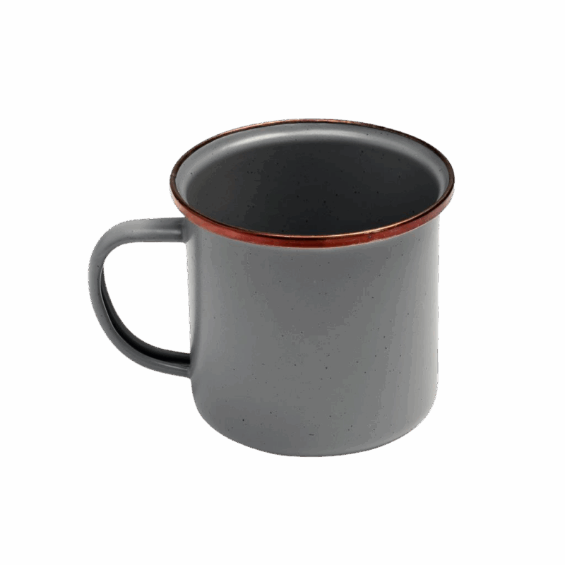 ЕМАЙЛИРАНИ ЧАШИ С ДРЪЖКА 2 БР. | СИВИ