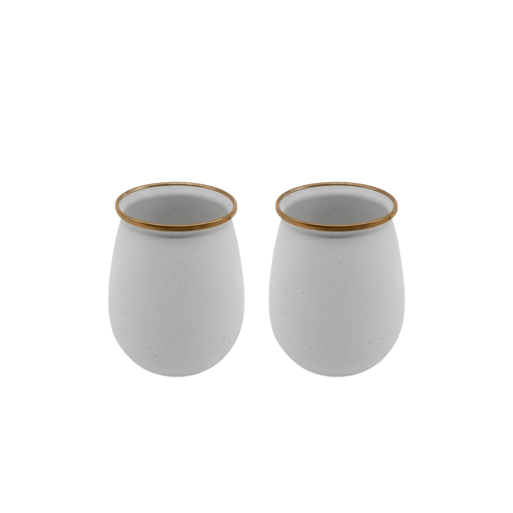 ЕМАЙЛИРАНИ ЧАШИ ЗА СТУДЕНИ НАПИТКИ 2 БР.